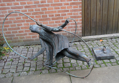 Reparationt af bronzeskulptur, Frederiksborg Gymnasium